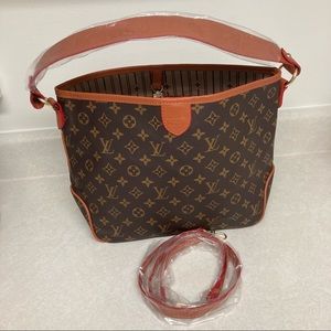 NEW Designer Inspired Brown Hobo Crossbody Bag